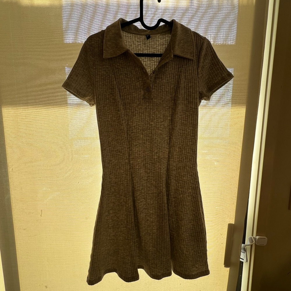 H&M grey ribbed tennis dress - never worn!